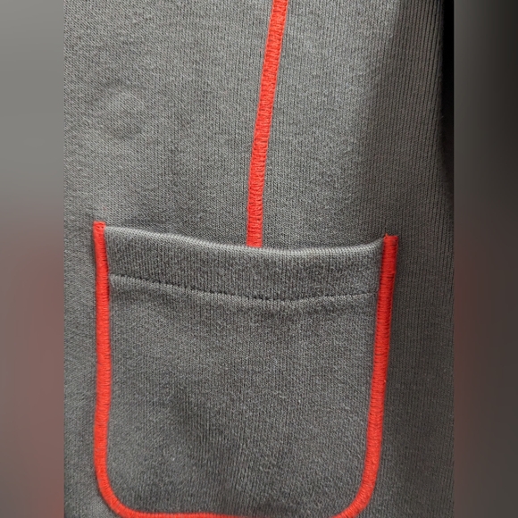 - Betty Barclay cotton jacket or sweater. Reversible. Size 12.  Orange and… - Picture 2 of 9